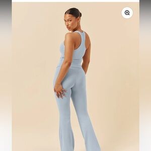 CSB Form Invisible Scrunch Flare Leggings - Dusty Blue